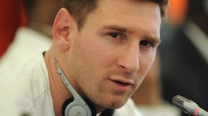 Argentina and Barcelona star Lionel Messi music time Wallpapers