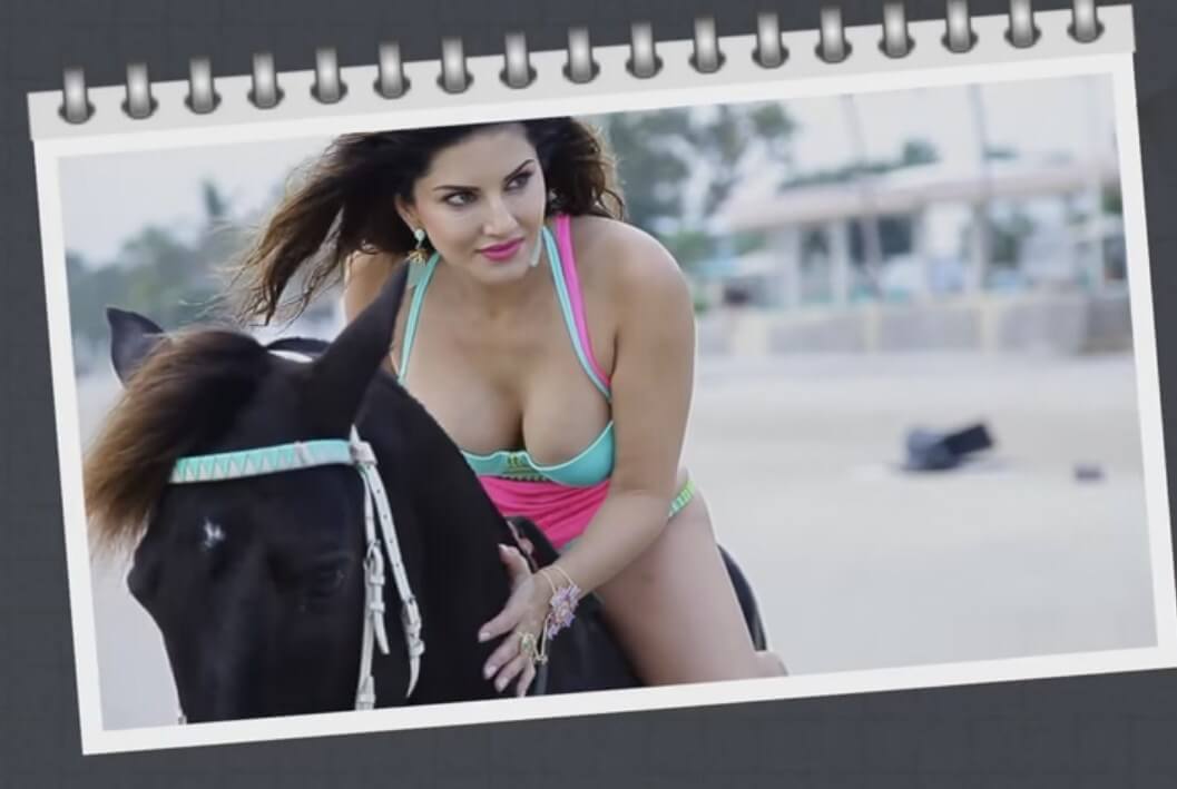 Sunny Leone Hot Deep Cleavage Manforce Photoshoot