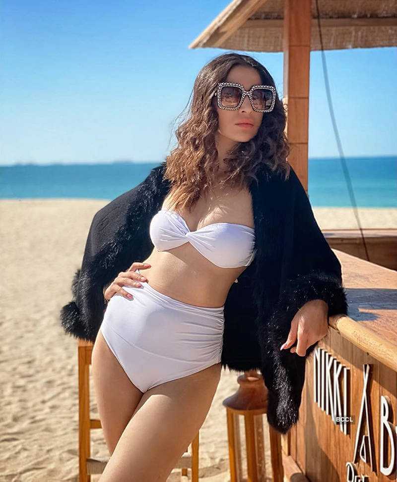 lakshmi-rai-hot-bikin-pictures-at-beach