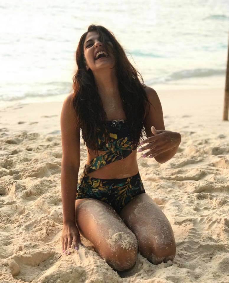 Rhea-chakraborty-having-fun-on-beach-in-bikini