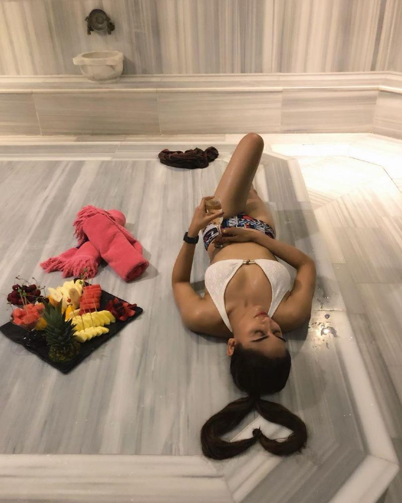 hot-tv-actress-krystle-dsouza-bikini-photos-laying-on-the-floor