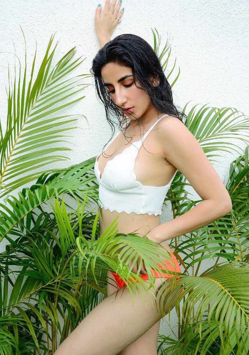 parul-gulati-bikini-images-posing-in-white-and-organe-bikini